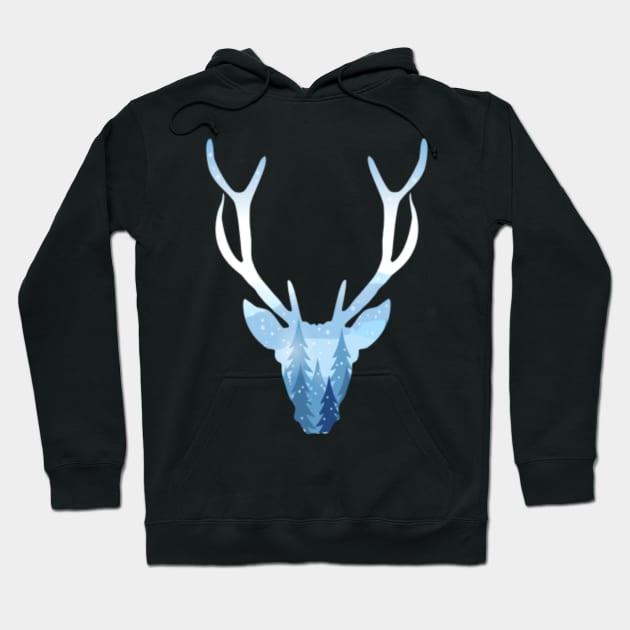 Reindeer hoodie with antlers discount